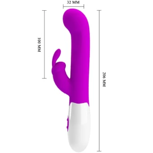 PRETTY LOVE - VIBRATORE CENTAUR CONIGLIO 30 MODALITÃ DI VIBRAZIONE VIOLA